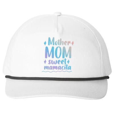 Mother Mom Sweet Mamacita Happy Mothers Day For Mommy Gift Snapback Five-Panel Rope Hat