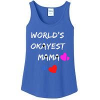 Military Mama Soldier Mama World's Okayest Mommy Rock Great Gift Ladies Essential Tank