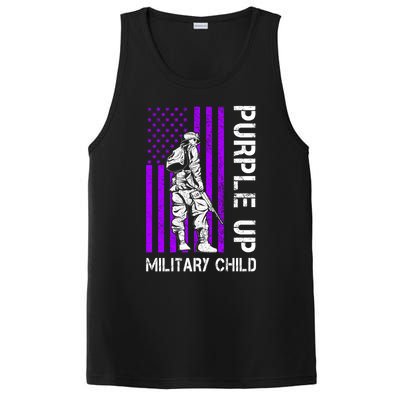 Military Month Soldier Purple Up Funny Gift PosiCharge Competitor Tank