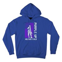 Military Month Soldier Purple Up Funny Gift Hoodie