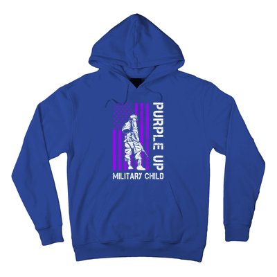 Military Month Soldier Purple Up Funny Gift Hoodie