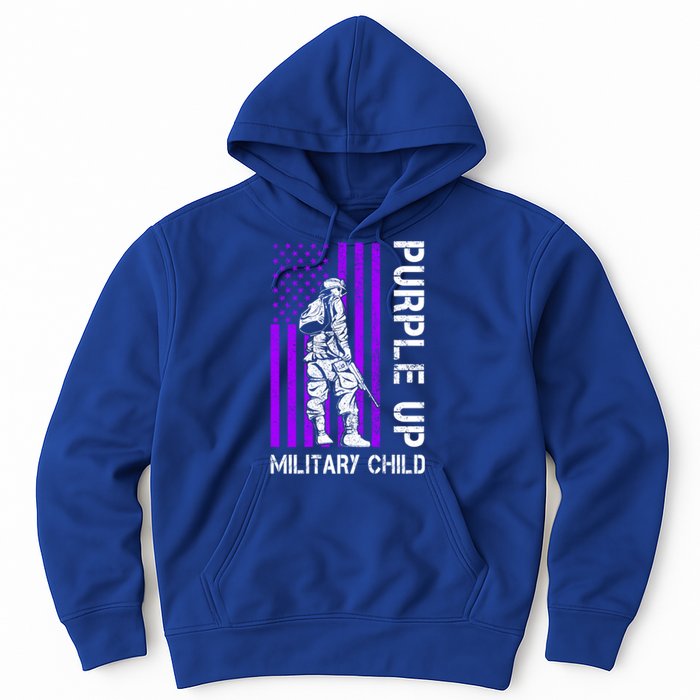 Military Month Soldier Purple Up Funny Gift Hoodie