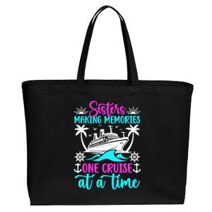 Making Memories Sisters Cruise Trip 2024 Sisters Vacation Cotton Canvas Jumbo Tote