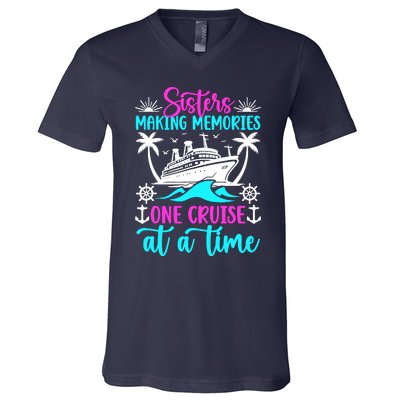 Making Memories Sisters Cruise Trip 2024 Sisters Vacation V-Neck T-Shirt