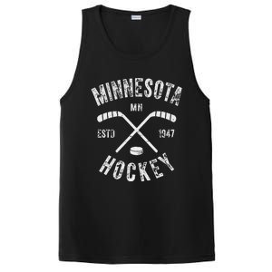 Minnesota Mn Sport Lover The State Of Hockey Retro Hockey PosiCharge Competitor Tank