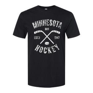 Minnesota Mn Sport Lover The State Of Hockey Retro Hockey Softstyle CVC T-Shirt