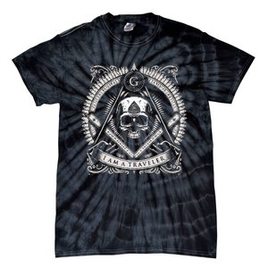 Master Mason Skull Square And Compass Freemason Masonic Tie-Dye T-Shirt