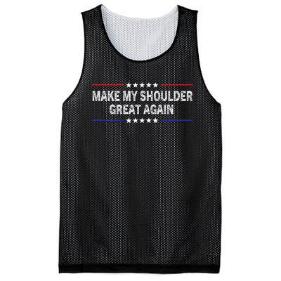 Make My Shoulder Great Again Surgery Injury Recovery Mesh Reversible Basketball Jersey Tank