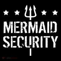 Merman Mermaid Security Funny Swimming Flexfit Unipanel Trucker Cap