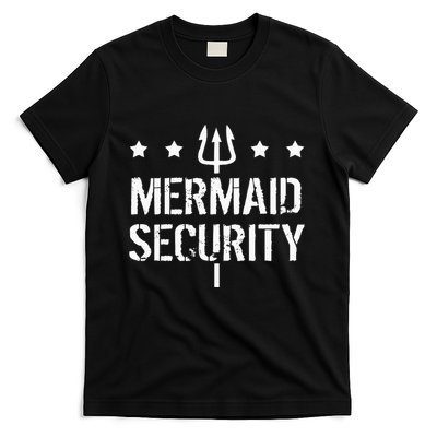 Merman Mermaid Security Funny Swimming T-Shirt