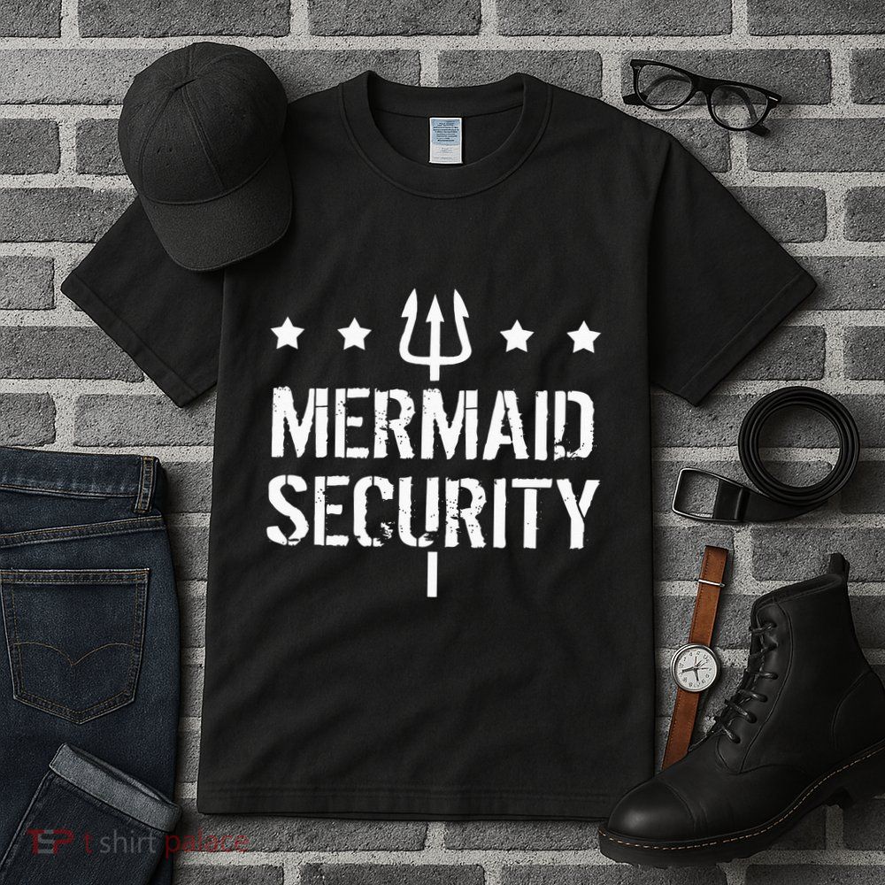 Merman Mermaid Security Funny Swimming Tall T-Shirt
