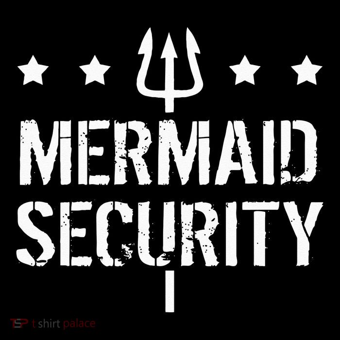 Merman Mermaid Security Funny Swimming 7-Panel Snapback Hat