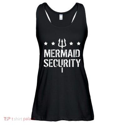 Merman Mermaid Security Funny Swimming Ladies Essential Flowy Tank