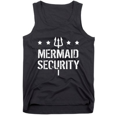 Merman Mermaid Security Funny Swimming Tank Top
