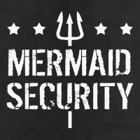 Merman Mermaid Security Funny Swimming Golf Towel