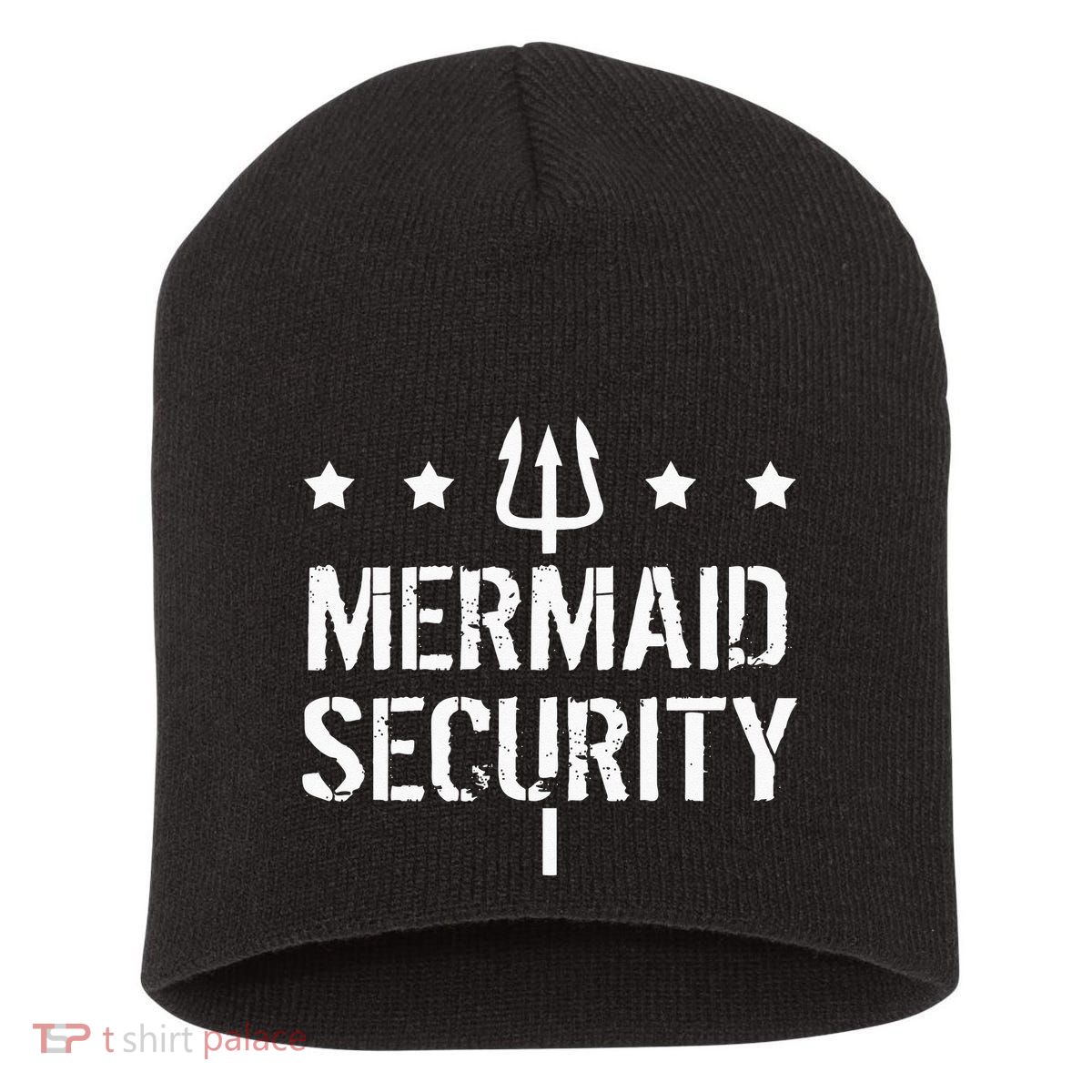 Merman Mermaid Security Funny Swimming Short Acrylic Beanie