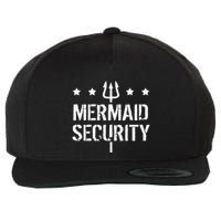 Merman Mermaid Security Funny Swimming Wool Snapback Cap
