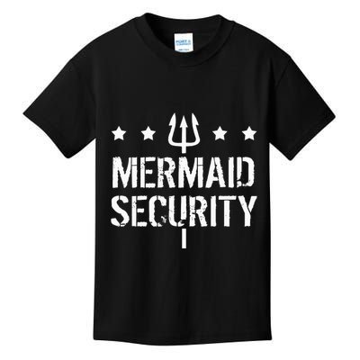 Merman Mermaid Security Funny Swimming Kids T-Shirt