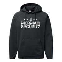 Merman Mermaid Security Gift for Swimming Performance Fleece Hoodie