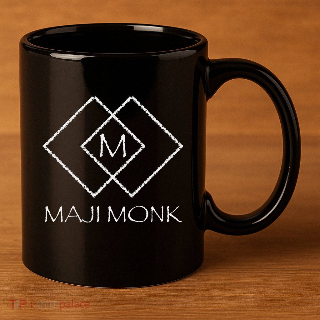 Maji Monk Symbol Spiritual Design 11oz C Handle Ceramic Mug