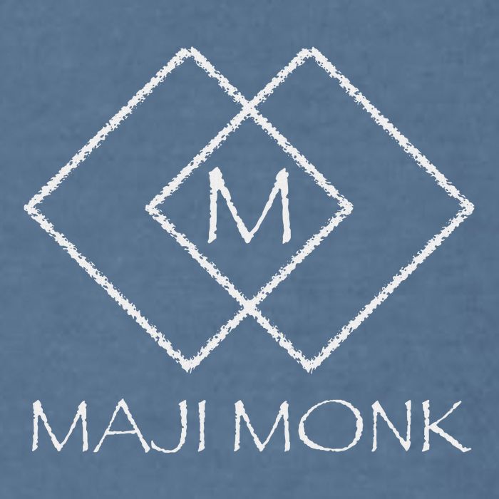 Maji Monk Symbol Spiritual Design Garment-Dyed Sweatshirt