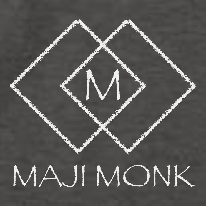 Maji Monk Symbol Spiritual Design Vector Backpack