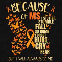 MS Multiple Sclerosis Ladies PosiCharge Tri-Blend Wicking Tank