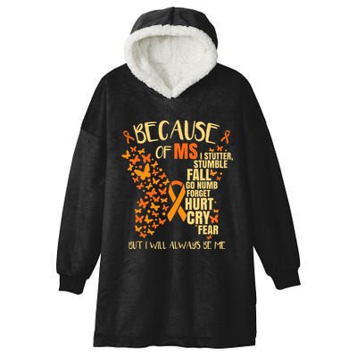 MS Multiple Sclerosis Hooded Wearable Blanket