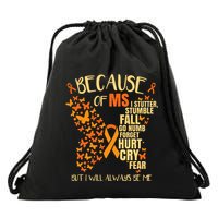 MS Multiple Sclerosis Drawstring Bag