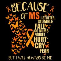 MS Multiple Sclerosis Drawstring Bag