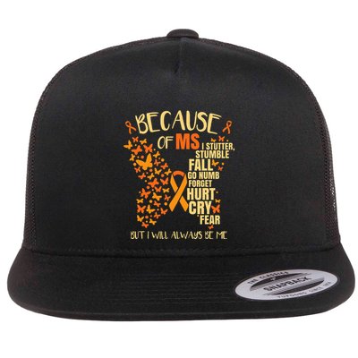 MS Multiple Sclerosis Flatbill Hat