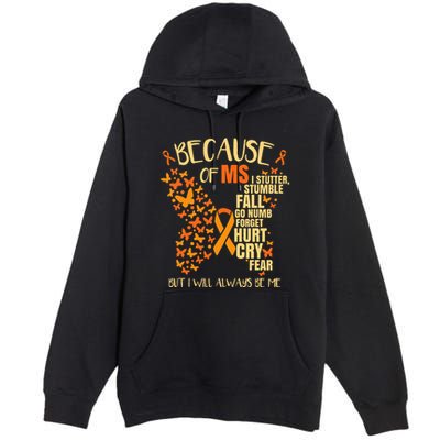 MS Multiple Sclerosis Premium Pullover Hoodie
