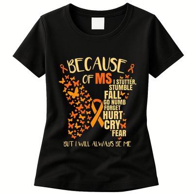 MS Multiple Sclerosis Womens T-Shirt