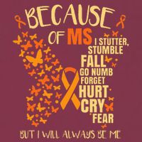 MS Multiple Sclerosis 16oz Travel Tumbler