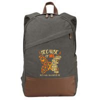 MS Multiple Sclerosis Cotton Canvas Backpack