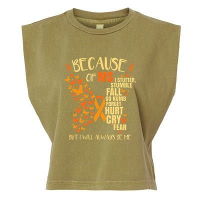 MS Multiple Sclerosis Garment-Dyed Women's Muscle Tee