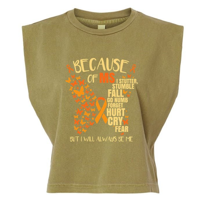 MS Multiple Sclerosis Garment-Dyed Women's Muscle Tee