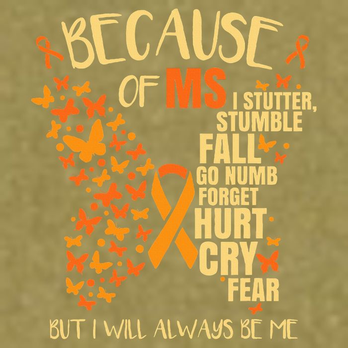 MS Multiple Sclerosis Garment-Dyed Women's Muscle Tee