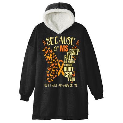 MS Multiple Sclerosis Hooded Wearable Blanket