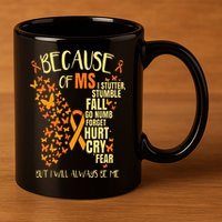 MS Multiple Sclerosis 11oz C Handle Ceramic Mug