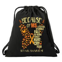 MS Multiple Sclerosis Drawstring Bag
