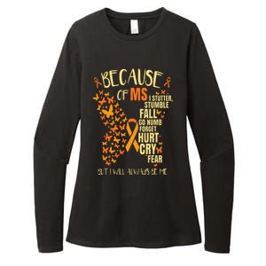 MS Multiple Sclerosis Womens CVC Long Sleeve Shirt