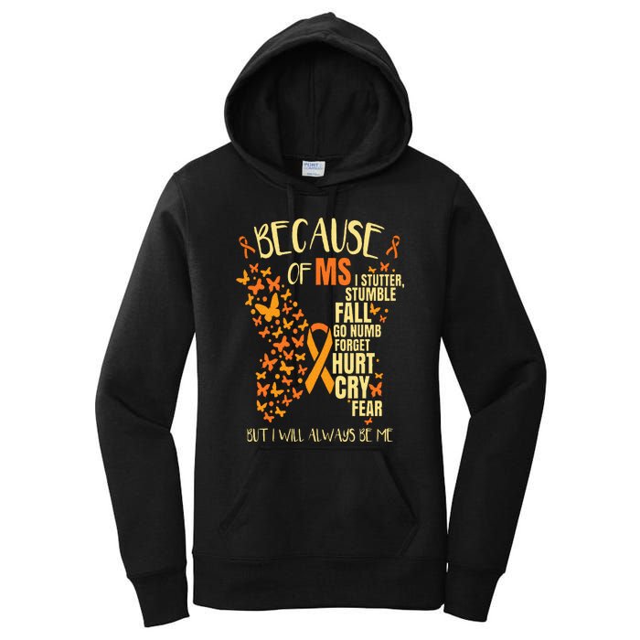 MS Multiple Sclerosis Women's Pullover Hoodie