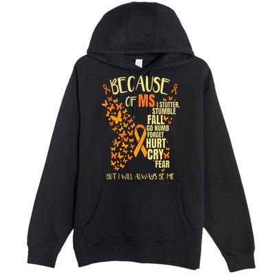 MS Multiple Sclerosis Premium Pullover Hoodie