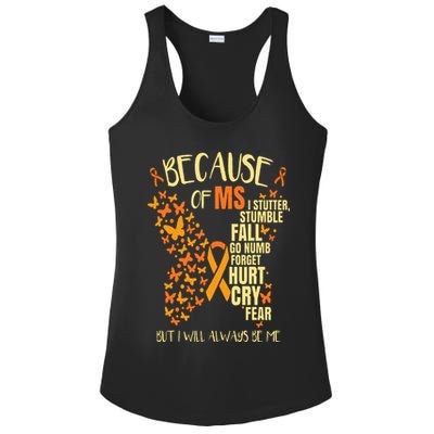 MS Multiple Sclerosis Ladies PosiCharge Competitor Racerback Tank