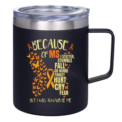 MS Multiple Sclerosis 12oz Stainless Steel Coffee Mug