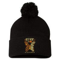 MS Multiple Sclerosis Pom Pom 12in Knit Beanie