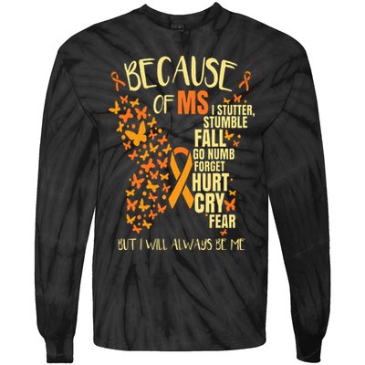MS Multiple Sclerosis Tie-Dye Long Sleeve Shirt
