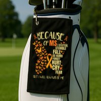 MS Multiple Sclerosis Golf Towel