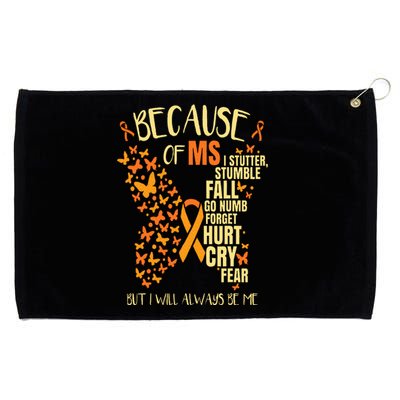 MS Multiple Sclerosis Grommeted Golf Towel